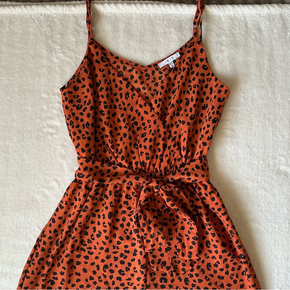 Orange Leopard Print Jumper